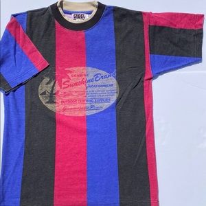 Vintage Striped Genuine Sunshine Brand Tee